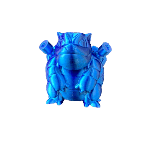 Action Figure Blastoise – PLA Silk Blu – Stampa 3D